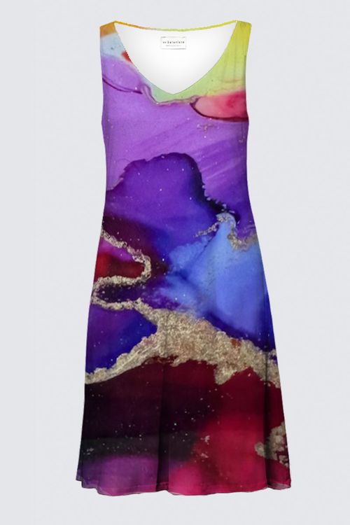 Katia Dress (Meandering Gold)