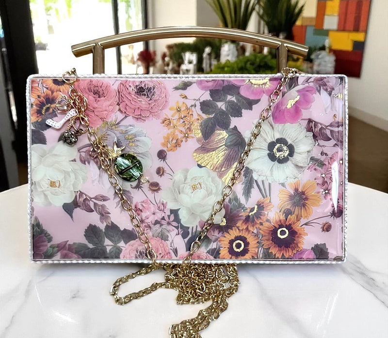 Designer crossbody clutch bag