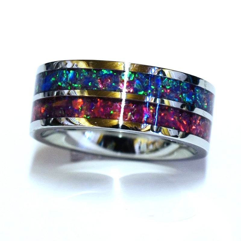 Handmade Rings - Channel Inlay and Wire Woven