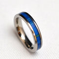 Slim hypoallergenic stainless steel ring with The Citadel tartan inlay and crystal-clear protective finish