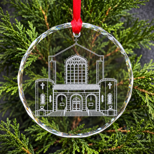 The Citadel Laser Engraved Crystal Ornament