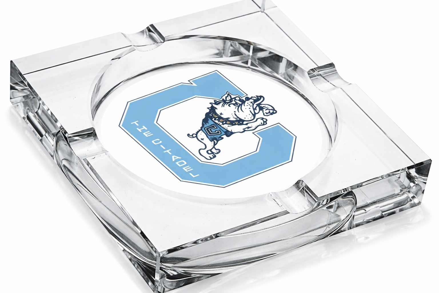 The Citadel Crystal 4-Cigar Ashtray – Signature Mark Collection