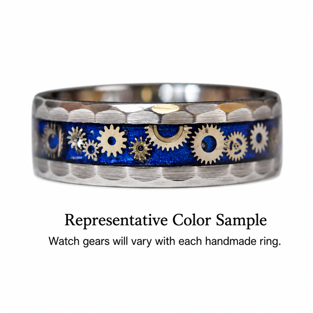 Timekeeper - Watch Gear Tungsten Ring