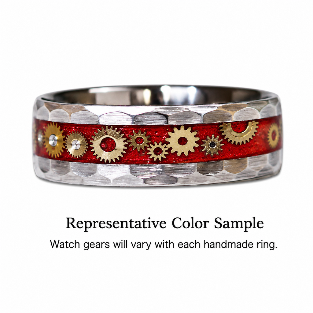 Timekeeper - Watch Gear Tungsten Ring