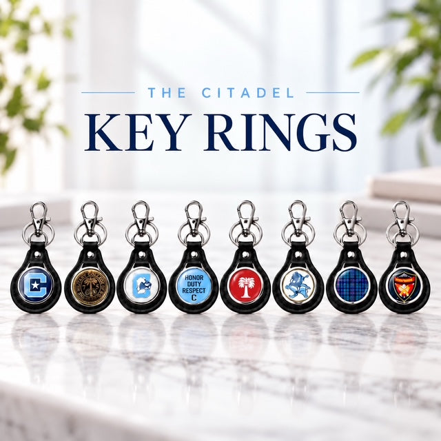 The Citadel Manmade Leather Key Ring