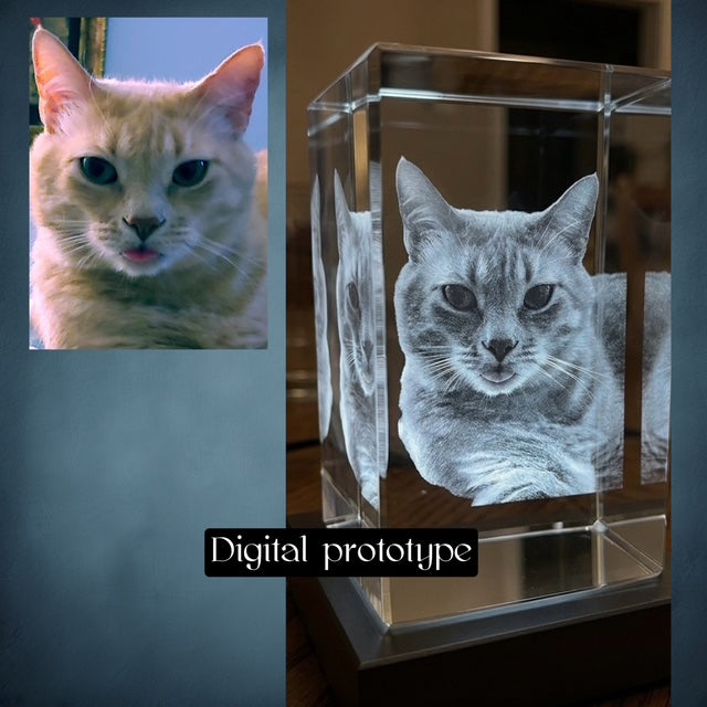 Custom Photo Engraved Crystal