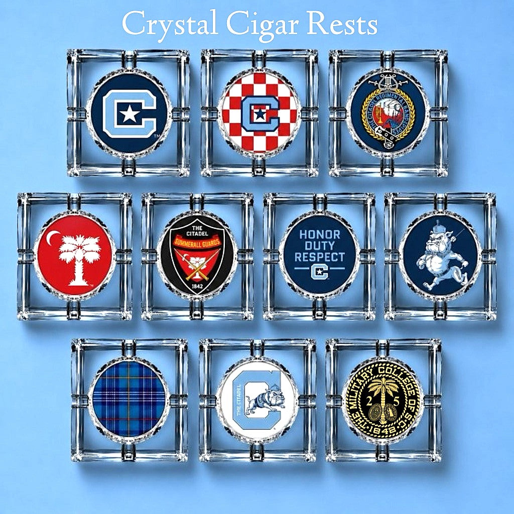 The Citadel Crystal 4-Cigar Ashtray – Signature Mark Collection