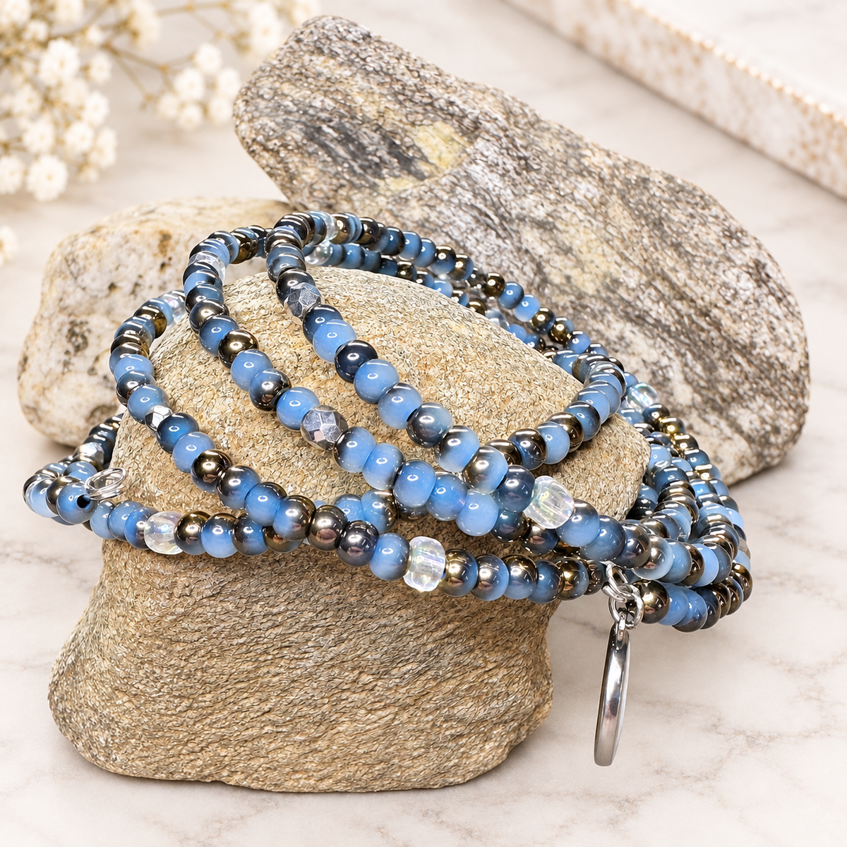 Bulldog Blue Bracelet