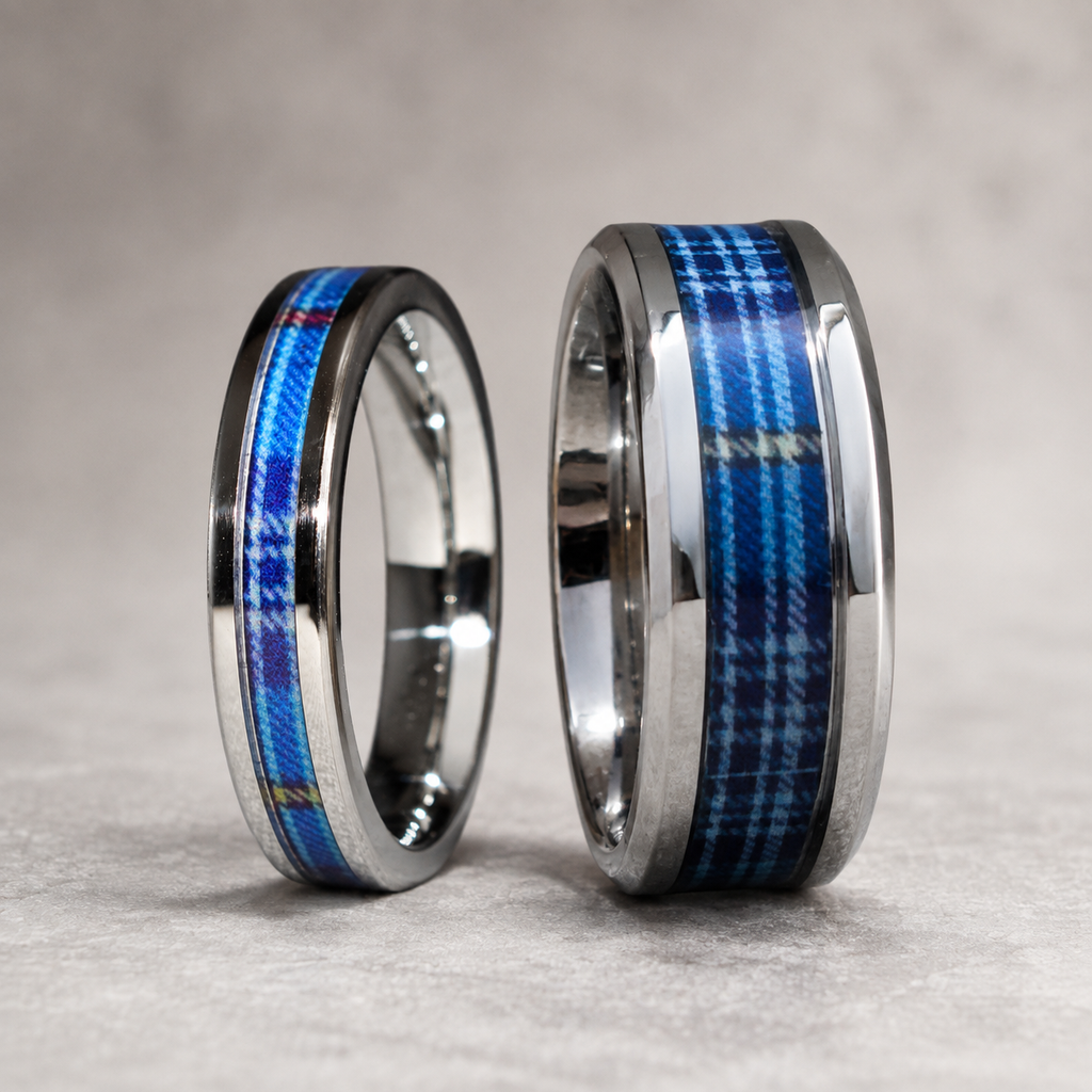 The Citadel Tartan Stainless Steel Ring