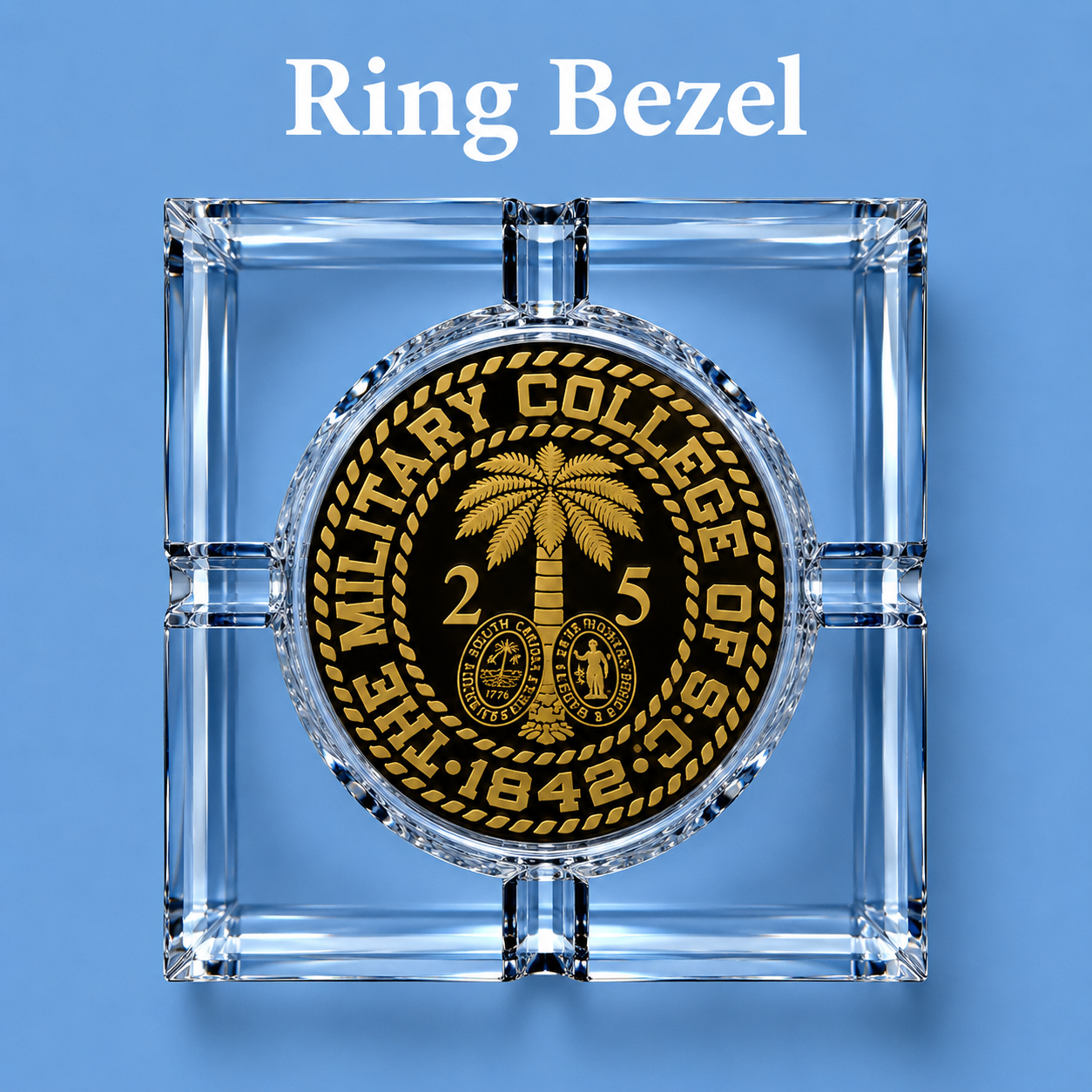 The Citadel Crystal 4-Cigar Ashtray – Signature Mark Collection