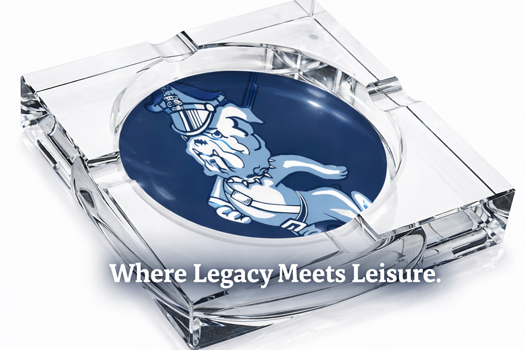 The Citadel Crystal 4-Cigar Ashtray – Signature Mark Collection