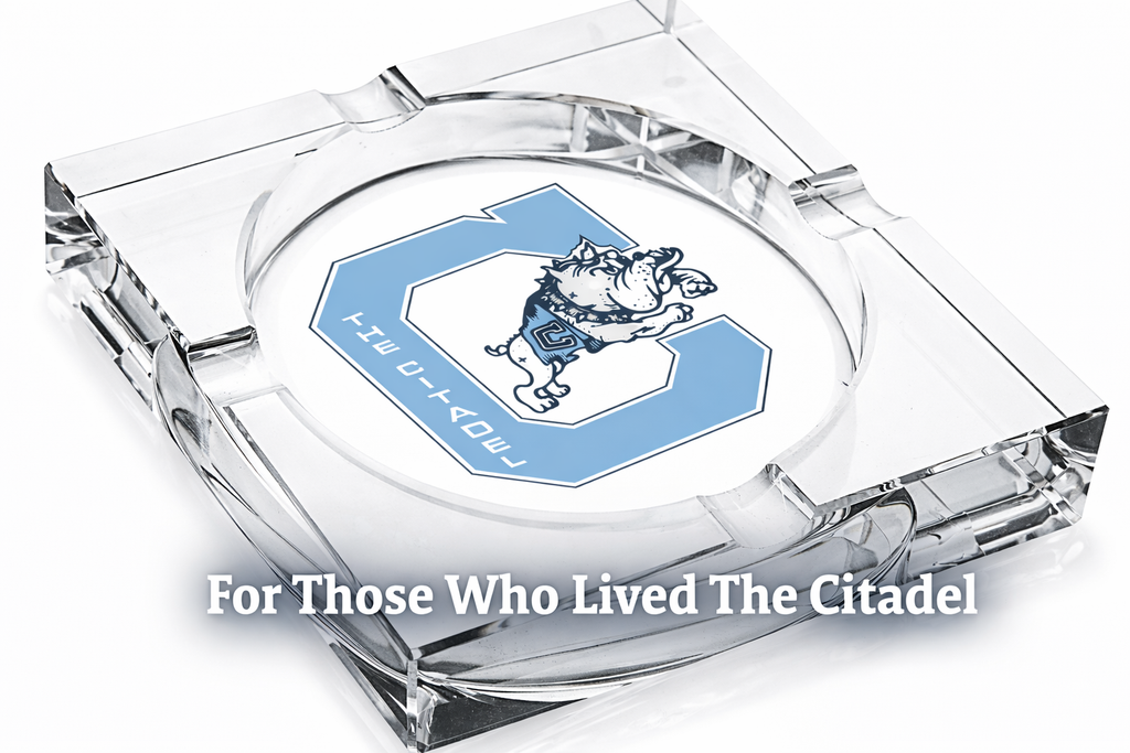 The Citadel Crystal 4-Cigar Ashtray – Signature Mark Collection
