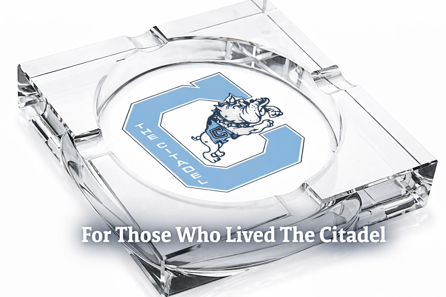 The Citadel Crystal 4-Cigar Ashtray – Signature Mark Collection