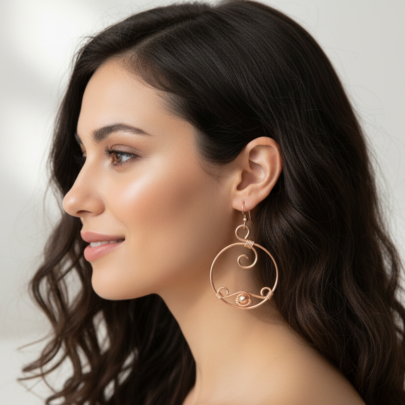 Aurora Scroll Hoops
