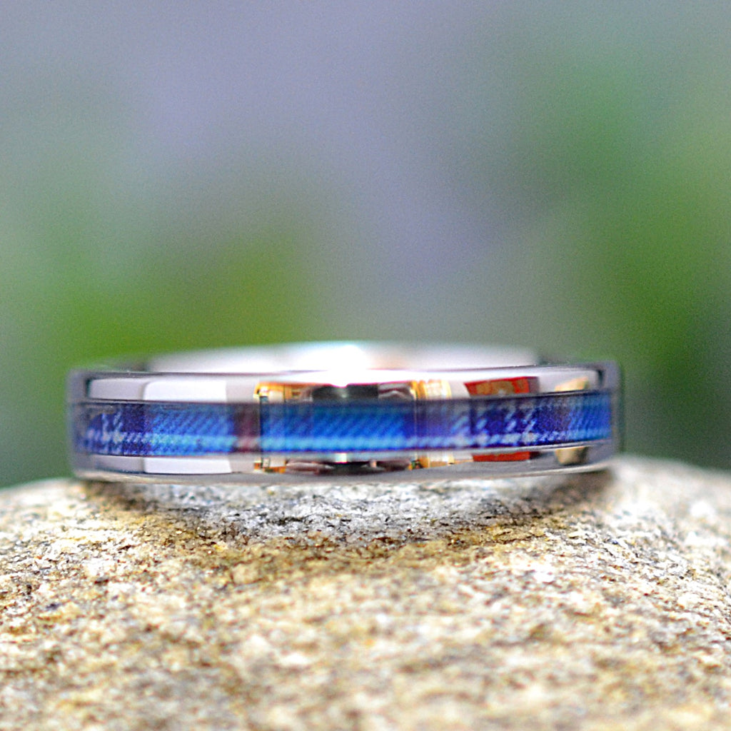 Citadel tartan slim ring front view