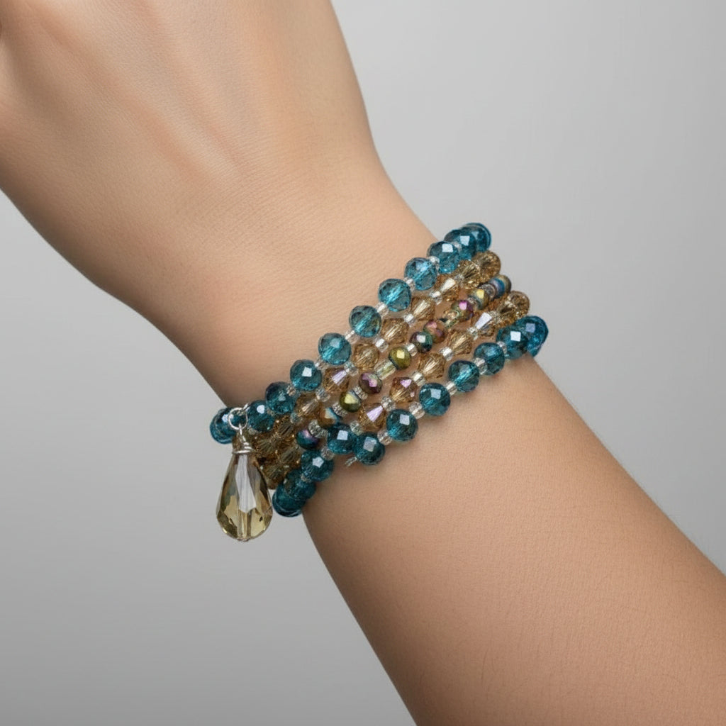 Coastal Champagne Stacked Bracelet