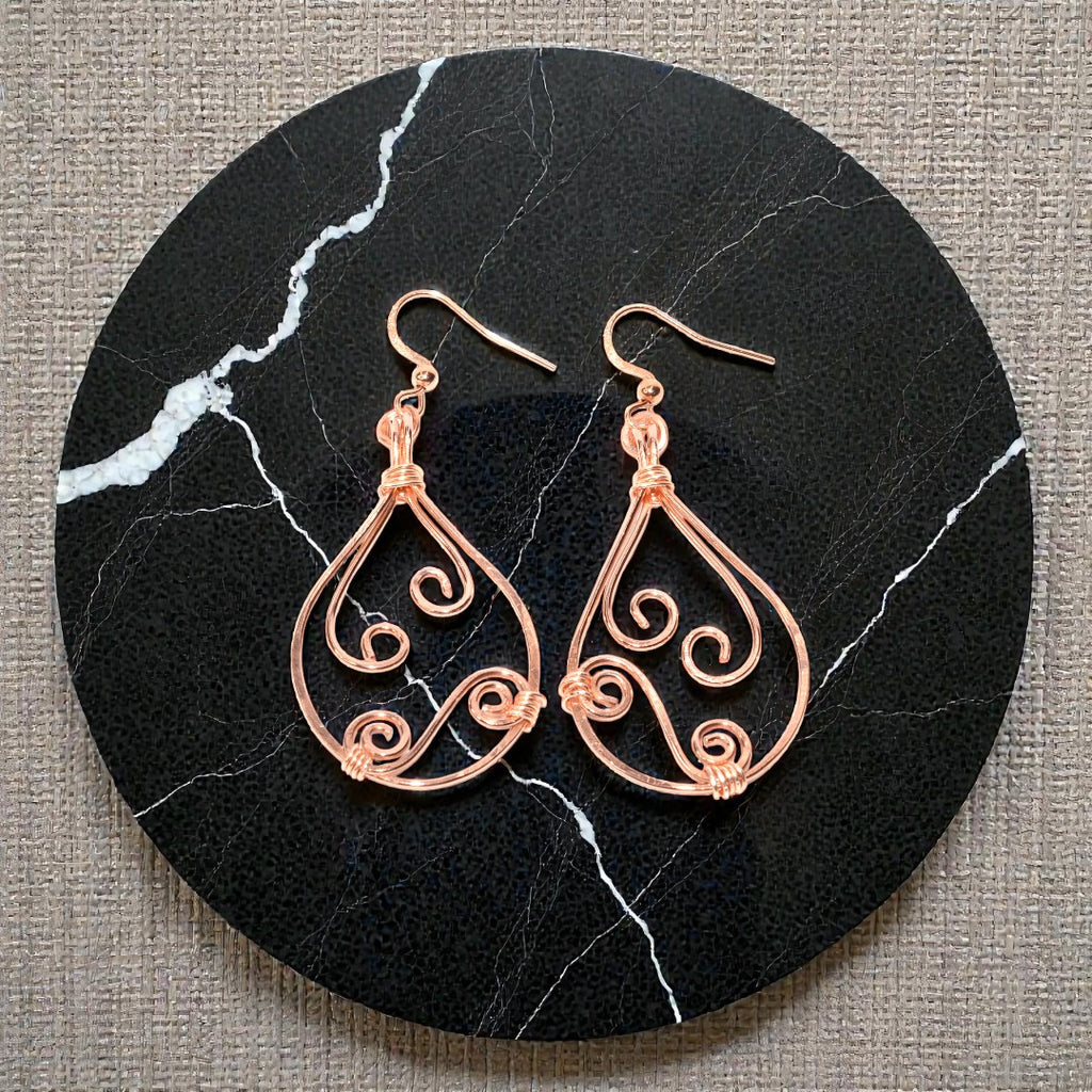 Emberlight Filigree Teardrops