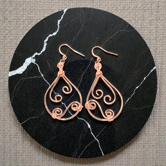 Emberlight Filigree Teardrops