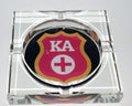 Kappa Alpha 4-Cigar Crystal Ashtray