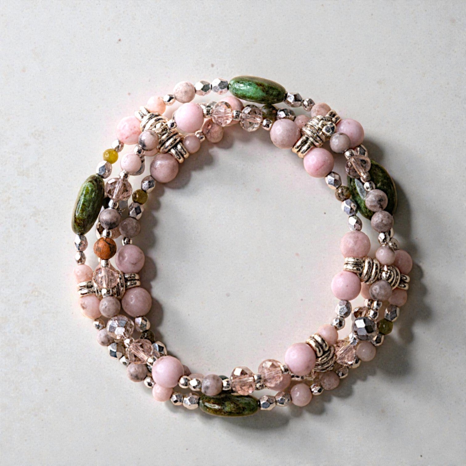 Blush Meadow Gemstone Bracelet