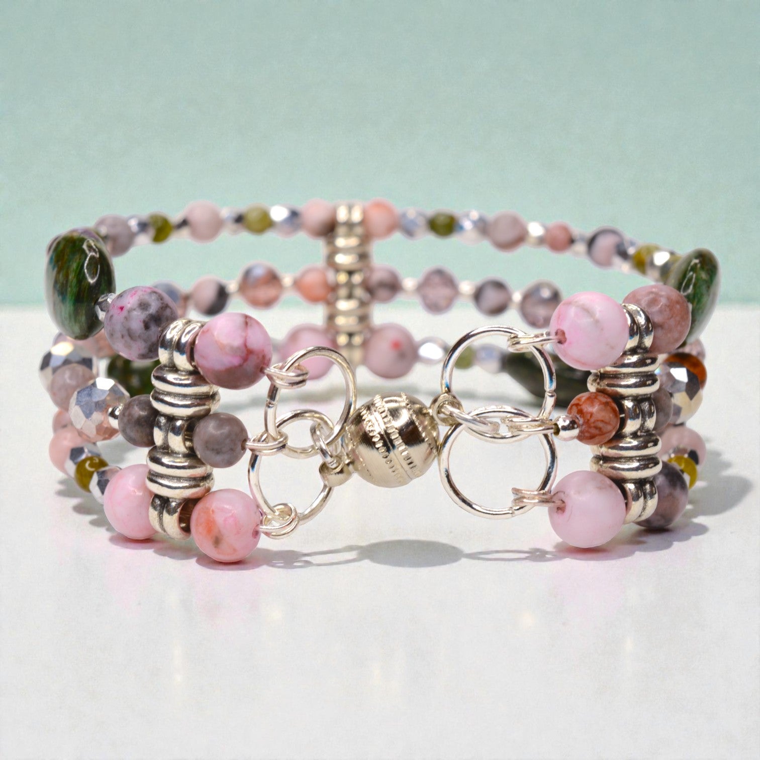 Blush Meadow Gemstone Bracelet