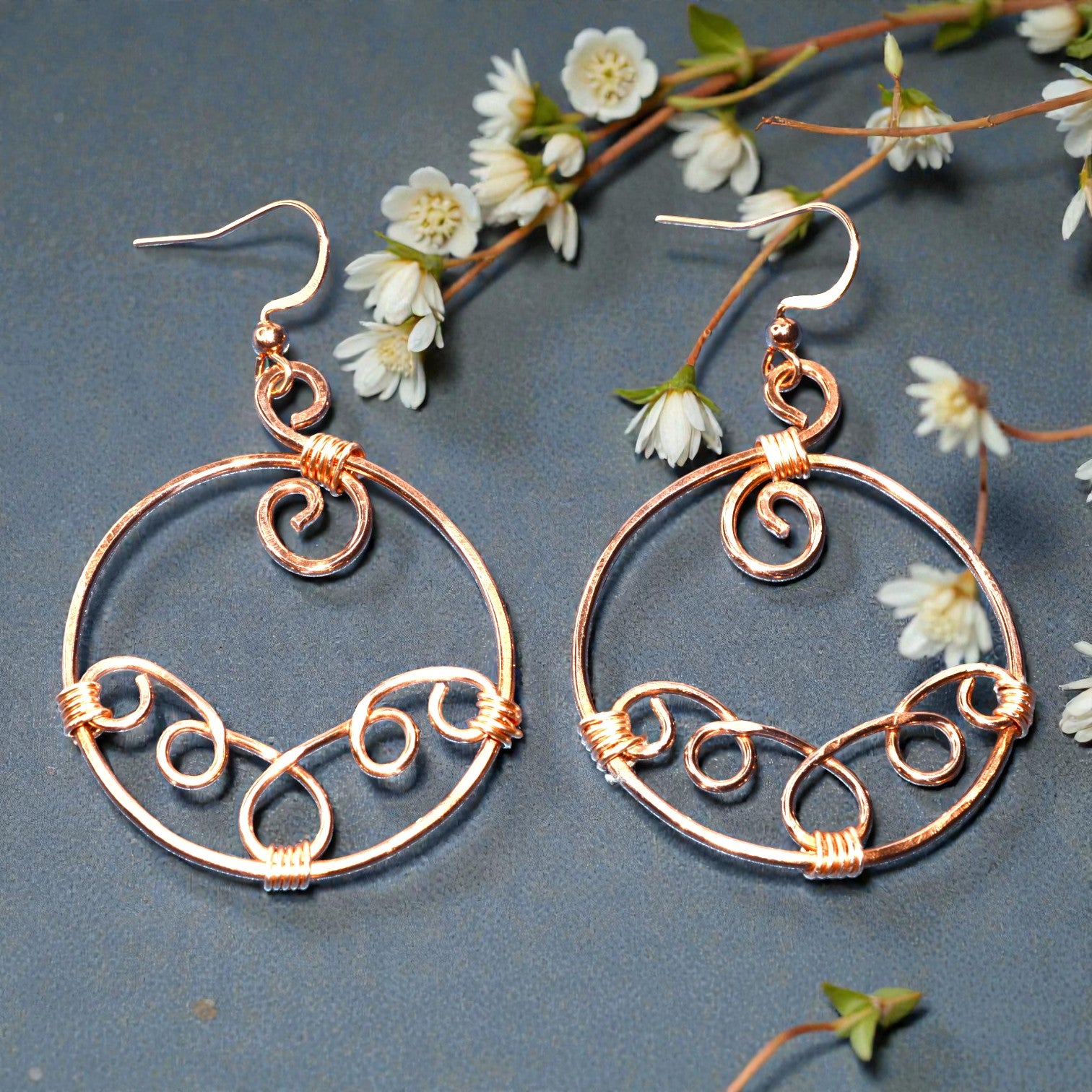 Garden Gate Scroll Hoops