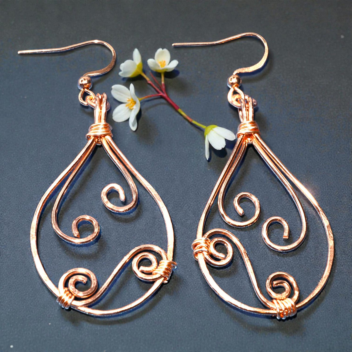 Emberlight Filigree Teardrops