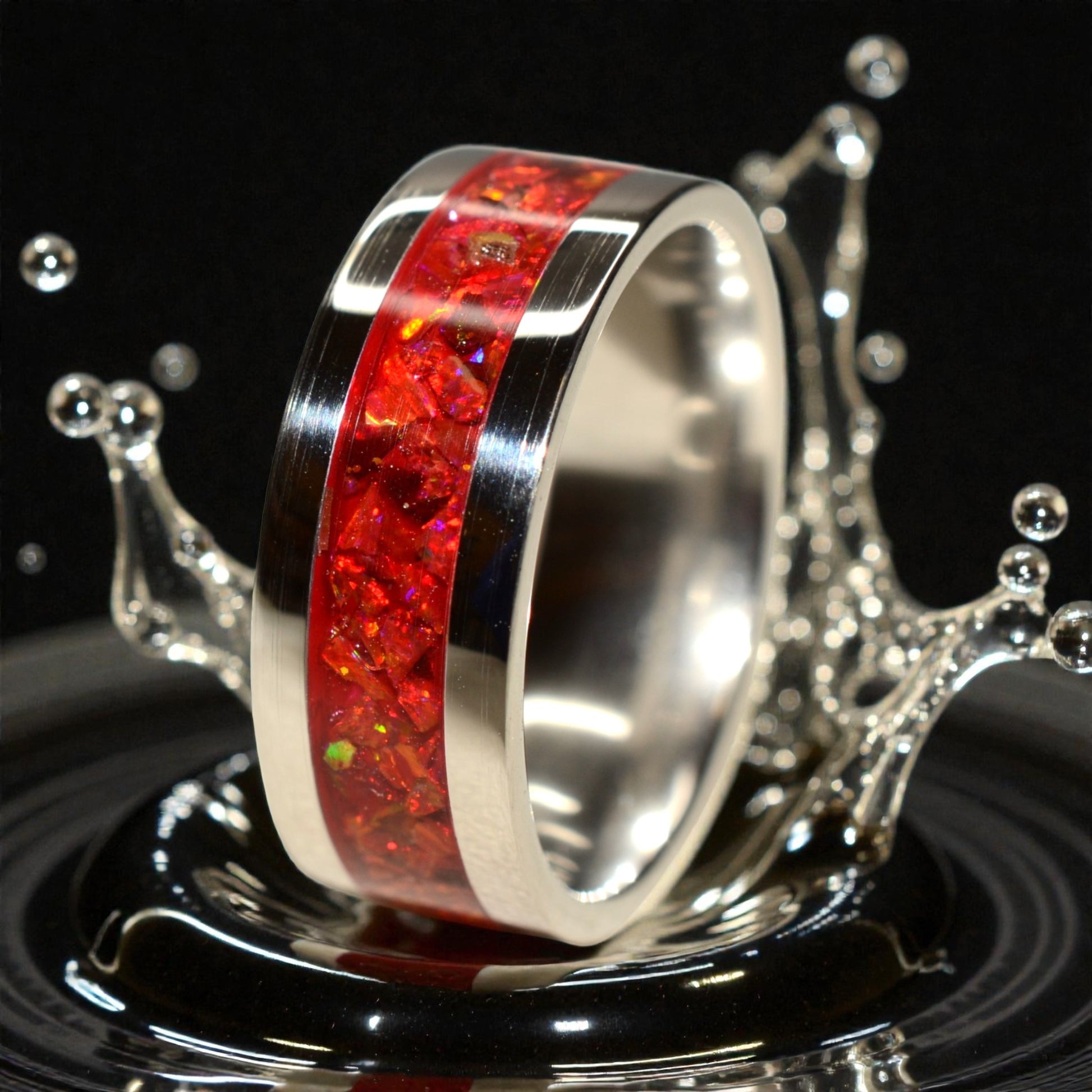 Hot Hot Hot Opal Inlay Ring