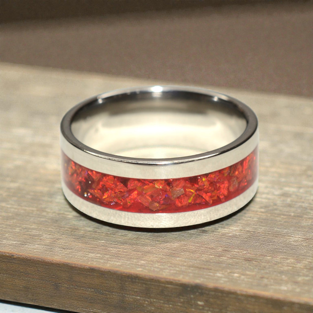 Hot Hot Hot Opal Inlay Ring