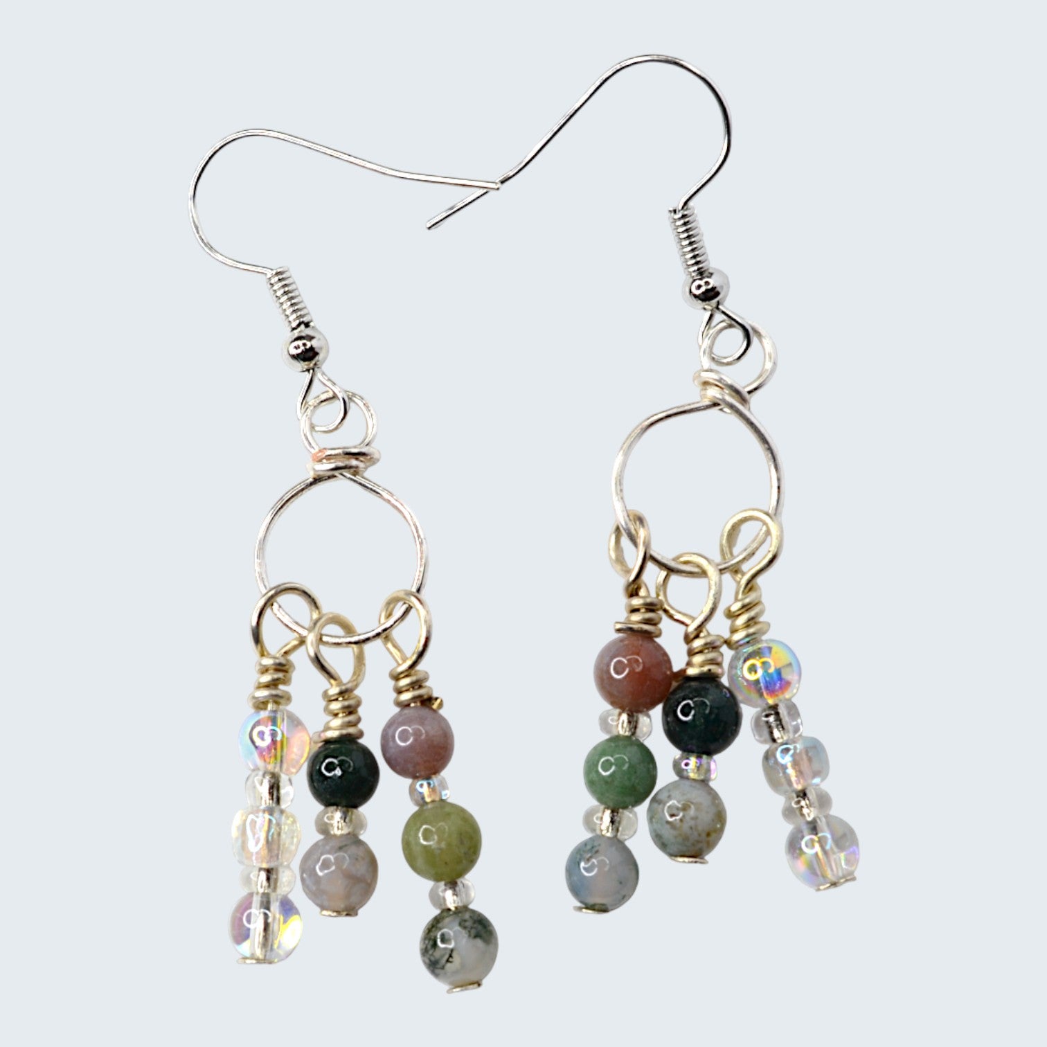 Meadow Mist Cluster Earrings
