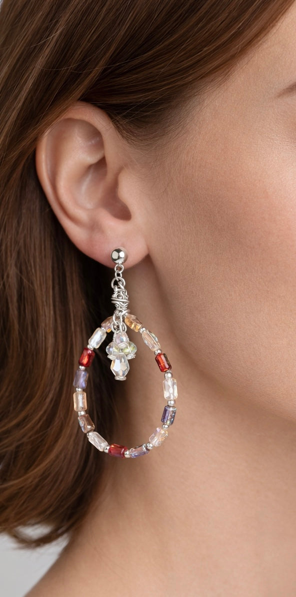Enchanted Carnival Hoop Earrings