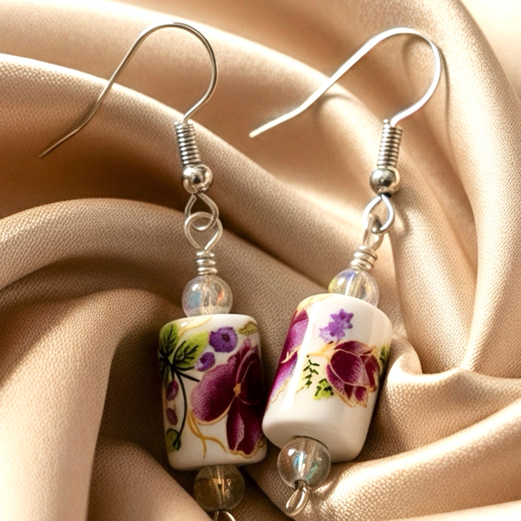 Porcelain Petals Earrings