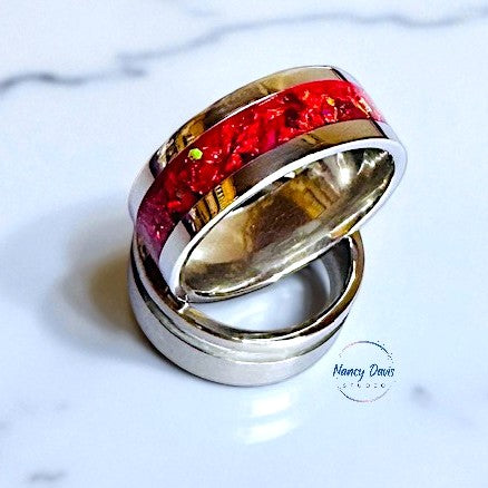 Hot Hot Hot Opal Inlay Ring