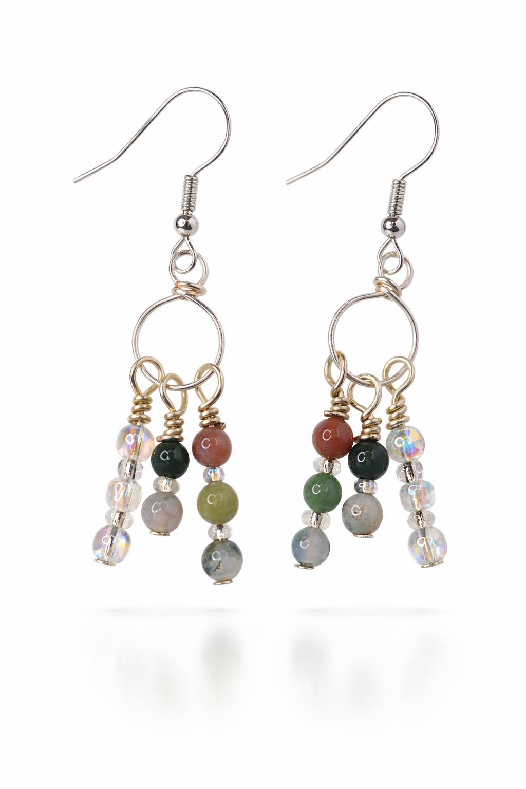 Meadow Mist Cluster Earrings