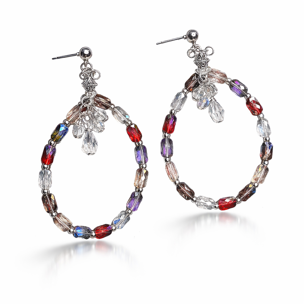 Enchanted Carnival Hoop Earrings