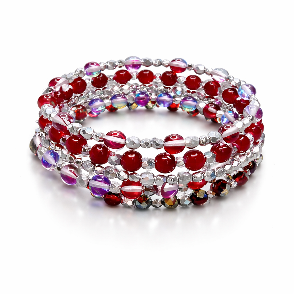 Radiant Carnival Memory Wire Bracelet