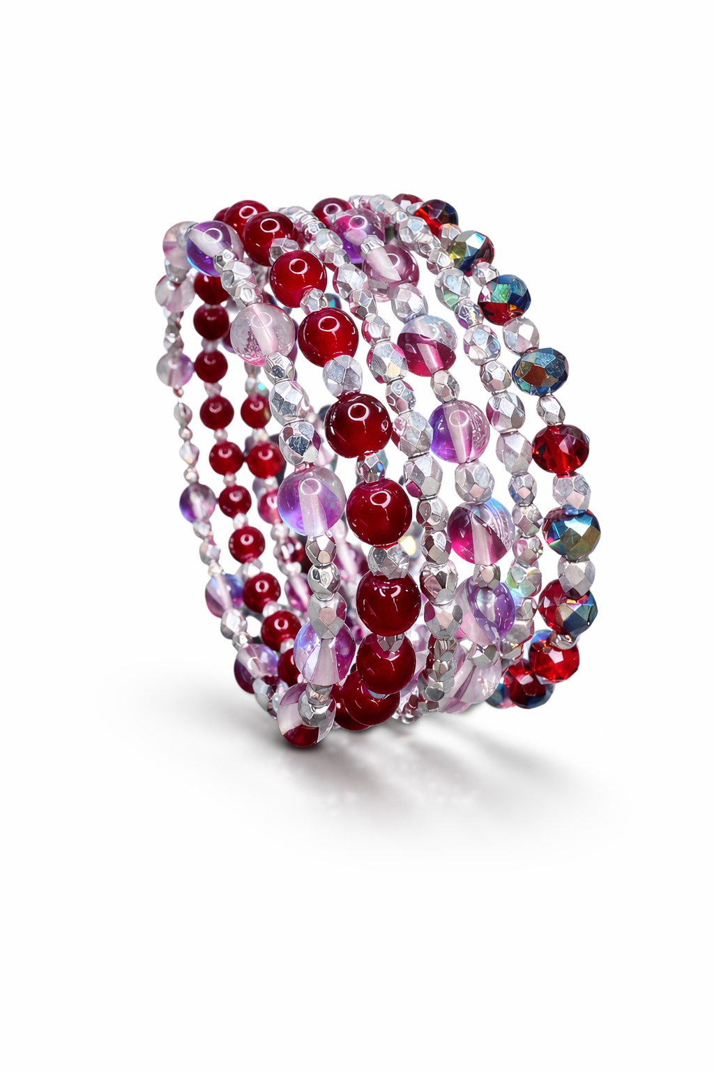 Radiant Carnival Memory Wire Bracelet