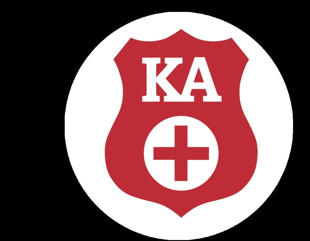 Kappa Alpha 4-Cigar Crystal Ashtray
