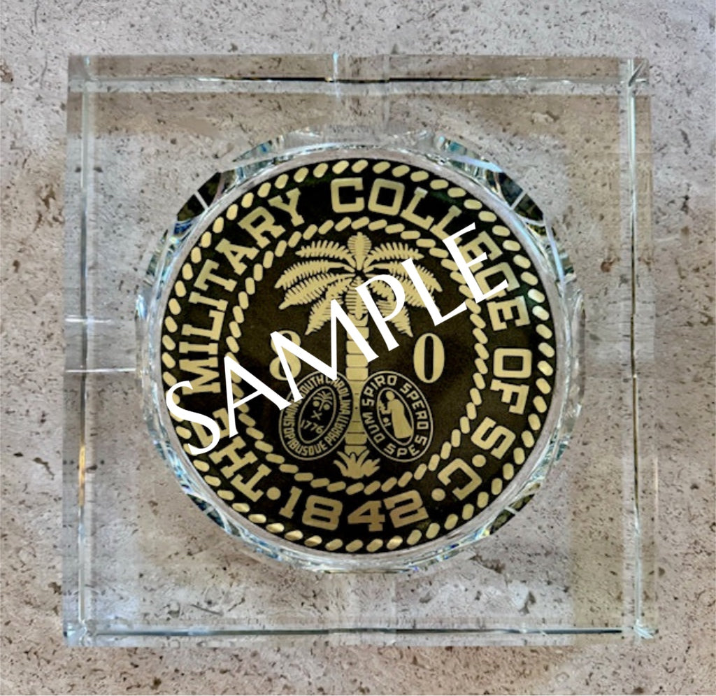 The Citadel Crystal 4-Cigar Ashtray – Signature Mark Collection