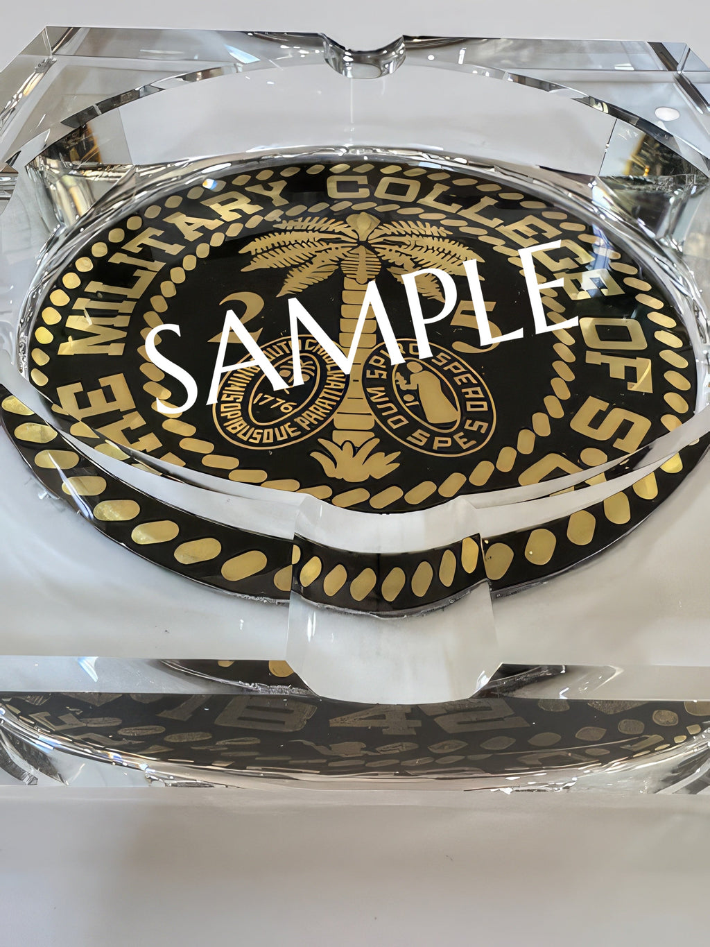 The Citadel Crystal 4-Cigar Ashtray – Signature Mark Collection