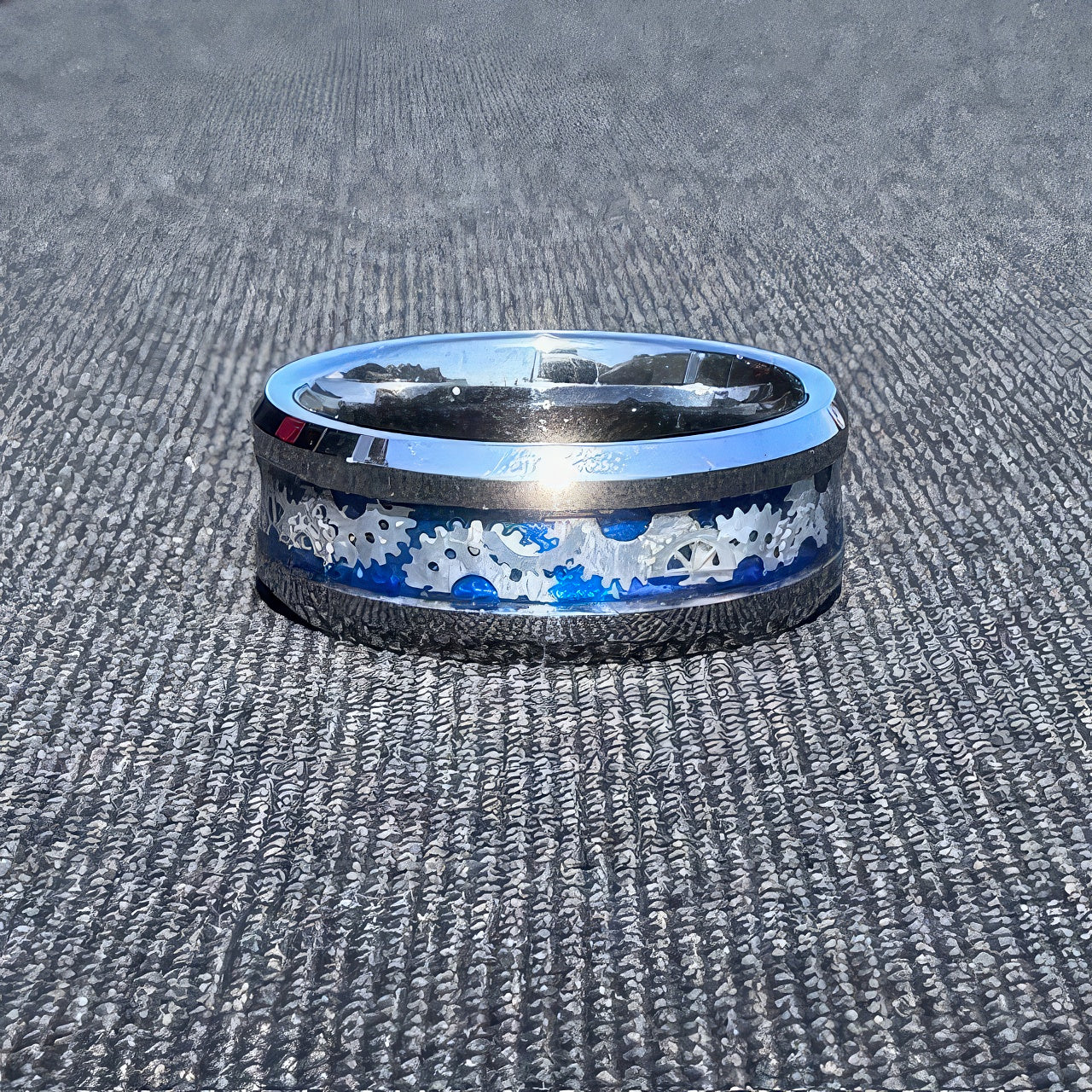 Momentum Gear Inlay Ring