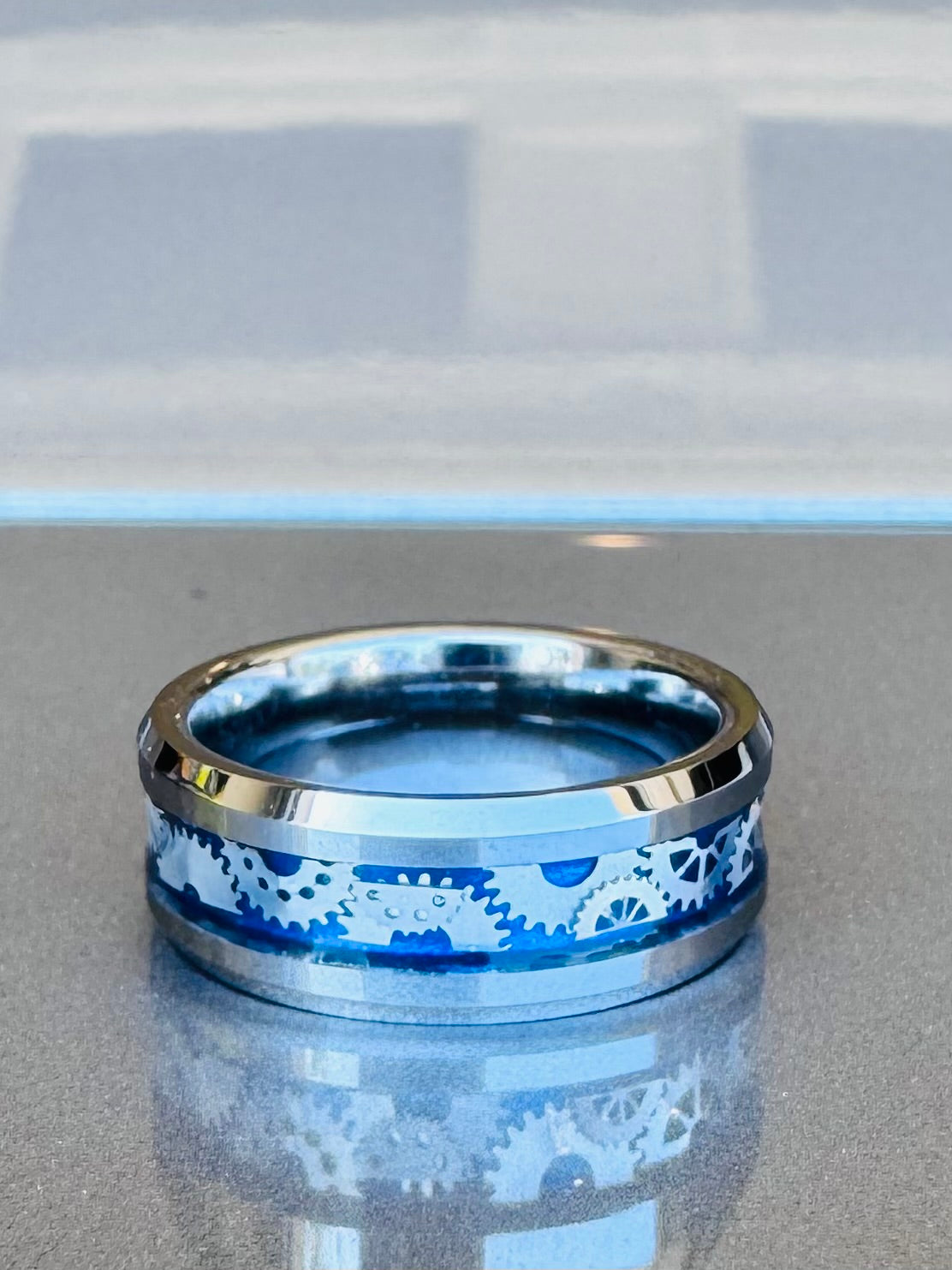 Momentum Gear Inlay Ring