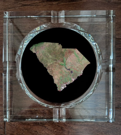4-Cigar Crystal Ashtray or Display Piece
