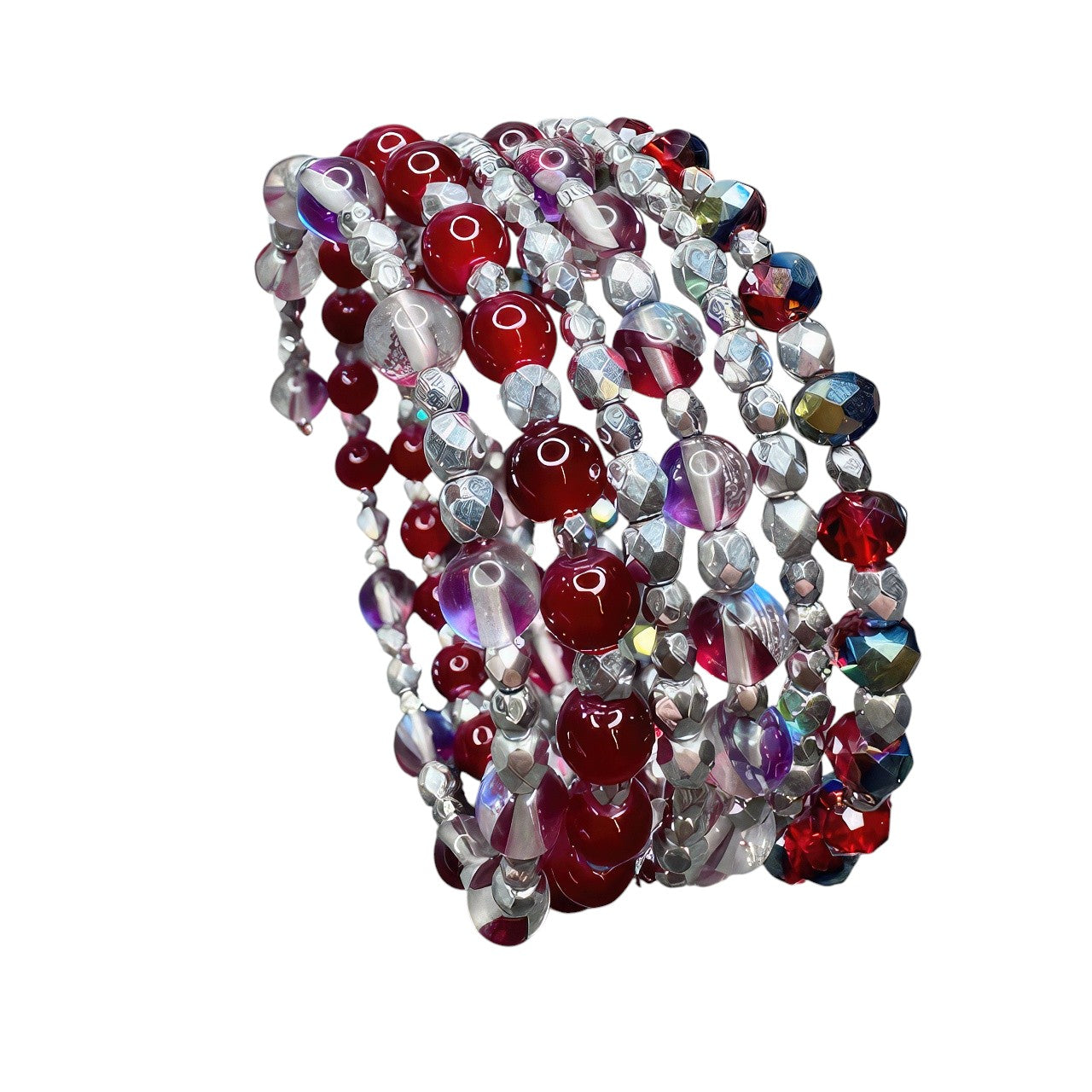 Radiant Carnival Memory Wire Bracelet