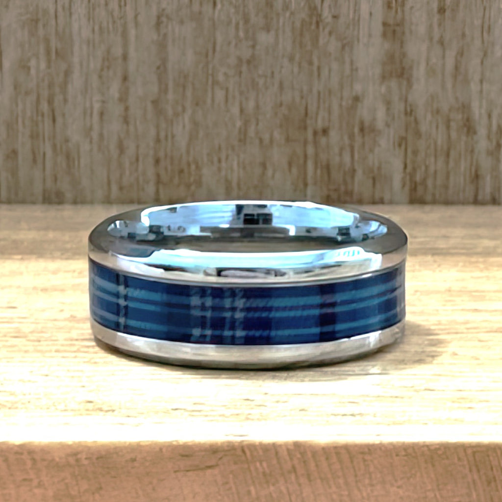 The Citadel Tartan Stainless Steel Ring