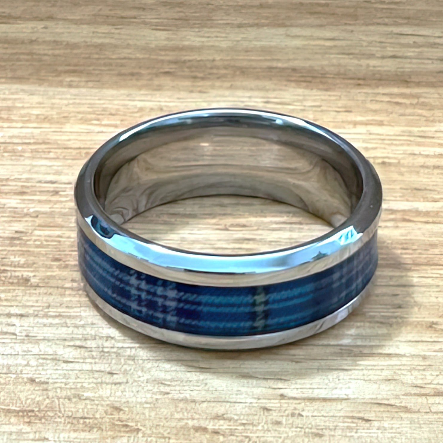 The Citadel Tartan Stainless Steel Ring