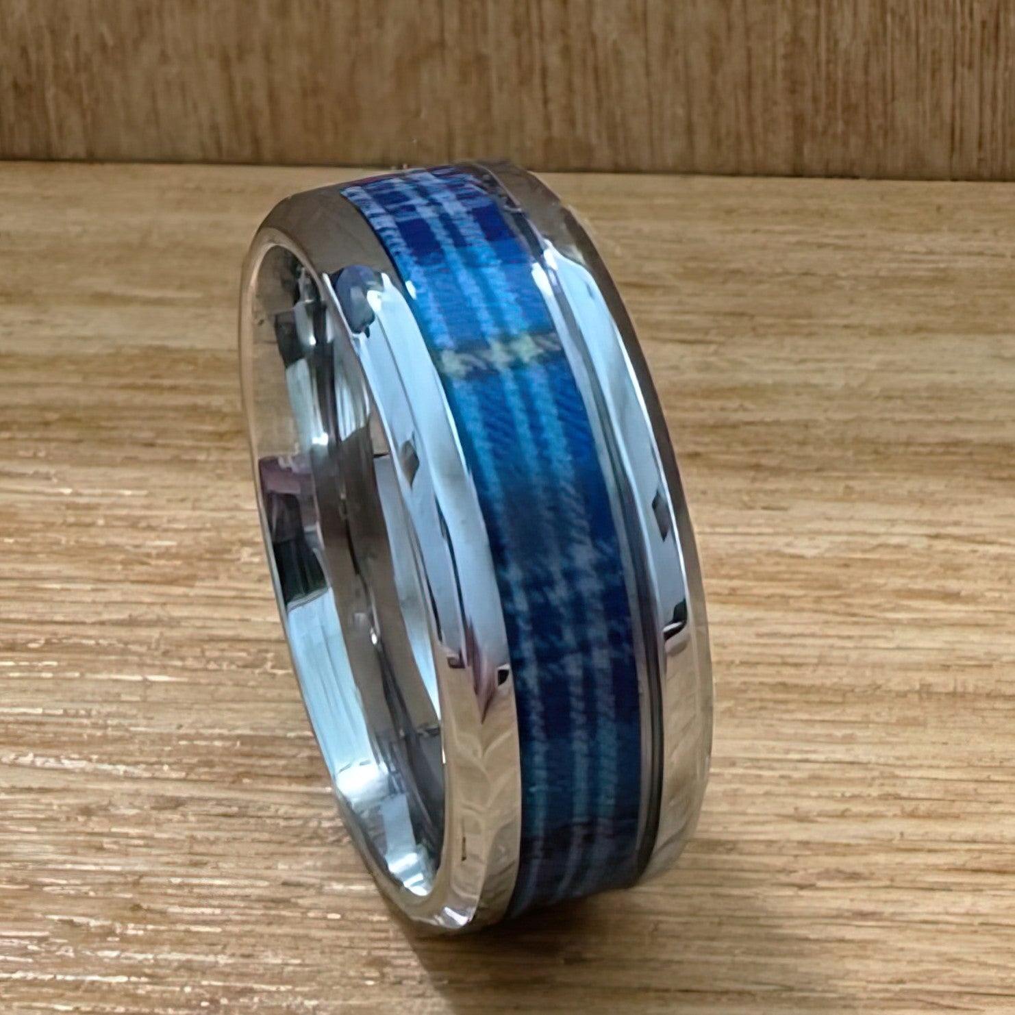 The Citadel Tartan Stainless Steel Ring