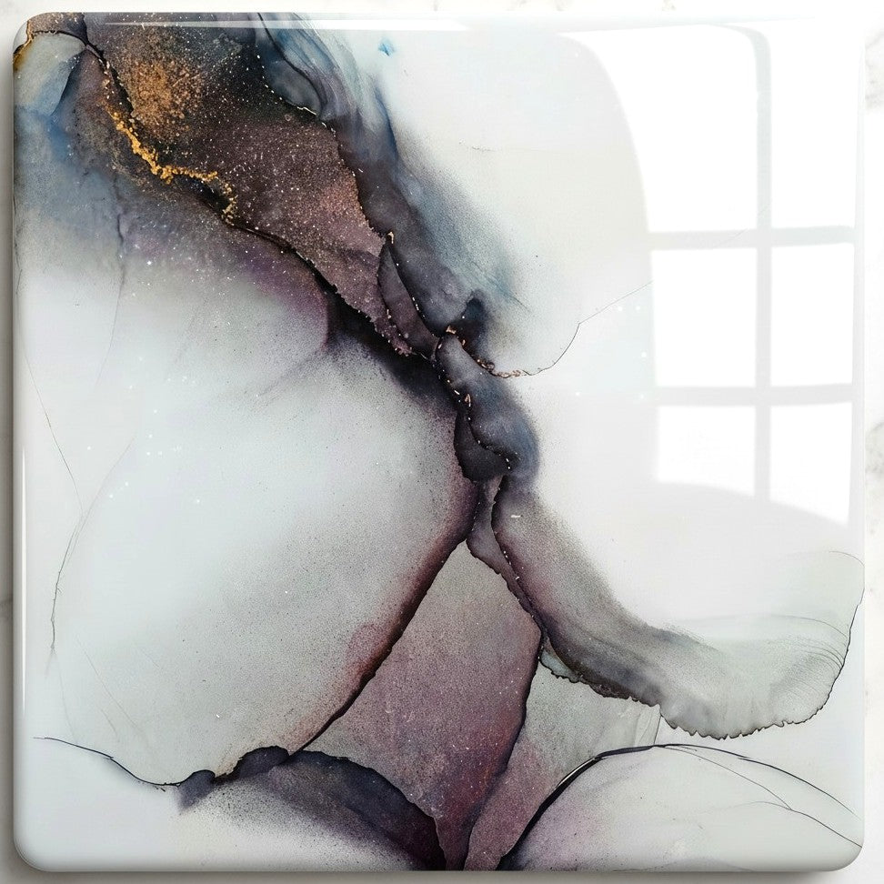 Icy Veil Inlay Ring (Studio in Steel™)