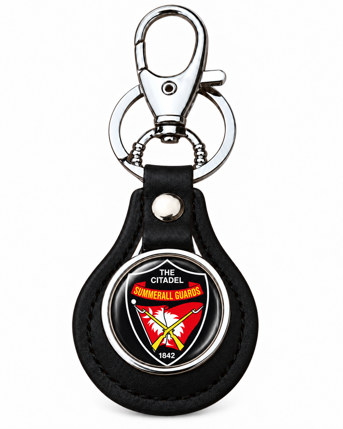The Citadel Manmade Leather Key Ring