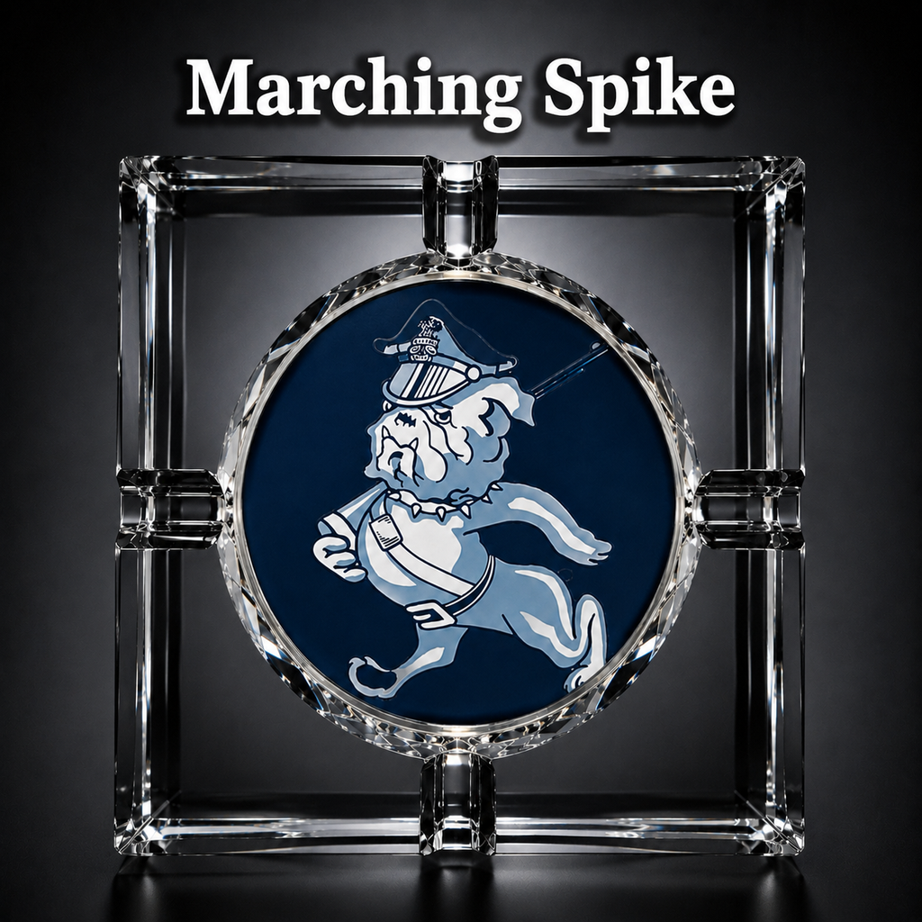The Citadel Crystal 4-Cigar Ashtray – Signature Mark Collection